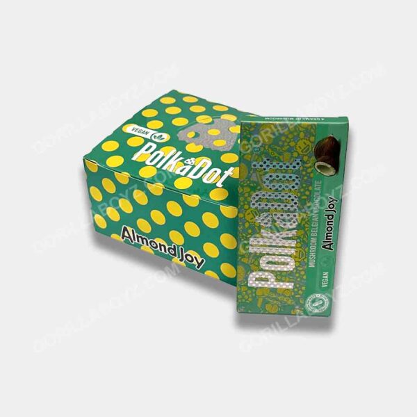 Almond Joy Polka Dot shrooms packaging 4 grams