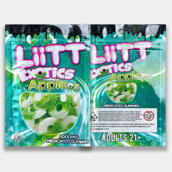 Liit Exotics Appleos Mylar Bag 1000 MG