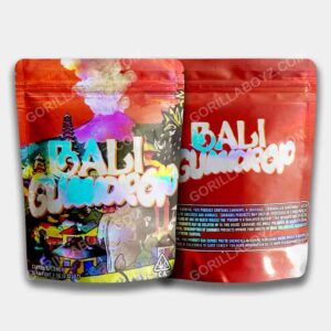 Bali Gumdrop Holographic mylar bags 3.5 grams