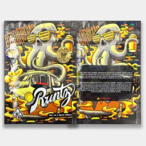 Becombi Runtz holographic mylar bags 3.5 grams