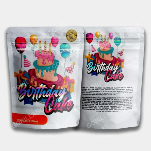 Birthday Cake mylar bags 3.5 grams