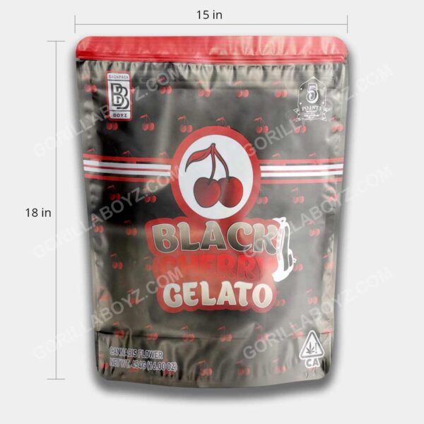 Black Cherry Gelato mylar bags 1 pound