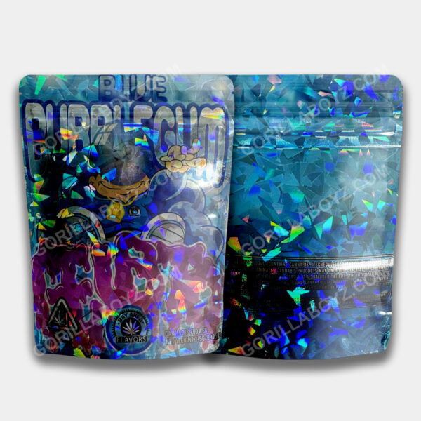 Blue Bubblegum Gelato mylar bags 3.5 grams