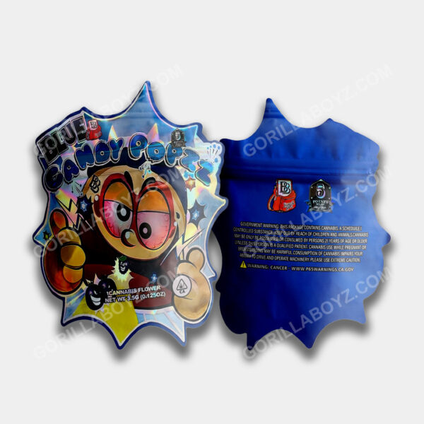 Blue Candy Popzz mylar bags 3.5 grams