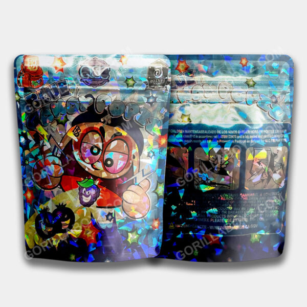 Blue Candy Popzz mylar bags 3.5 grams
