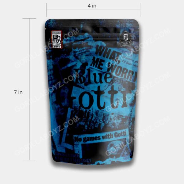 blue gotti mylar bags