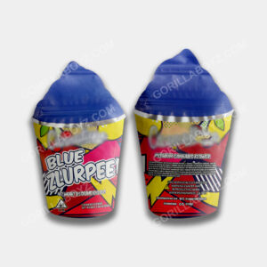 Blue Zlurpee mylar bags 3.5 grams
