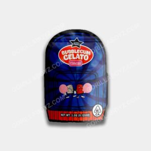 Bubblegum Gelato 3D mylar bags 3.5 grams