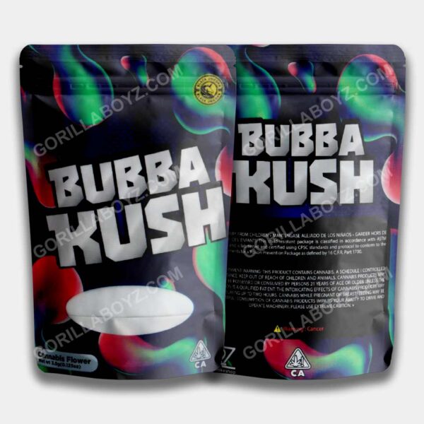 bubba kush mylar bags