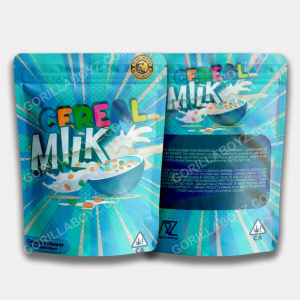 Cereal Milk HOLOGRAPHIC Mylar Bag 3.5 Grams Gorilla Boyz Inc