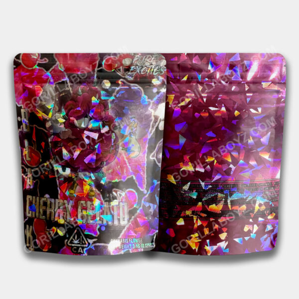 Black Cherry Gelato mylar bags 3.5 grams 