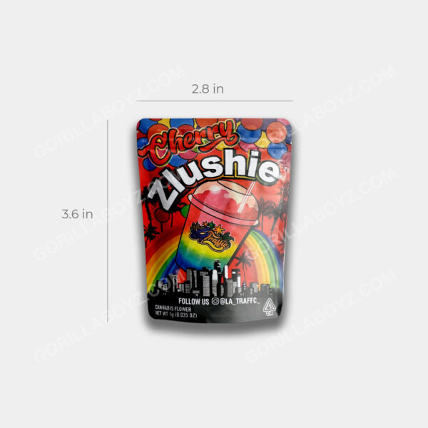 Cherry Zlushie mylar bag 1 gram dimensions