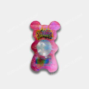 dank gummies pink edible mylar bags 500mg