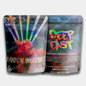 Rainbow Sherbert mylar bags 3.5 grams 