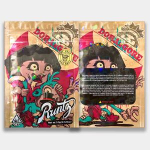 Dora Runtz holographic 3.5 grams mylar bags