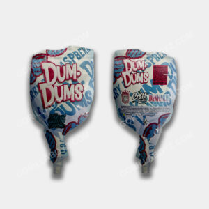 Dum Dums Raspberry mylar bags 3.5 grams
