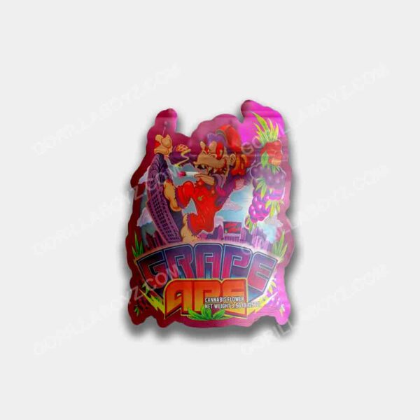 Grape Ape 3D mylar bags 3.5 grams