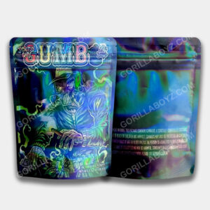 Gumbo Gas Mask Holographic mylar bags 3.5 grams
