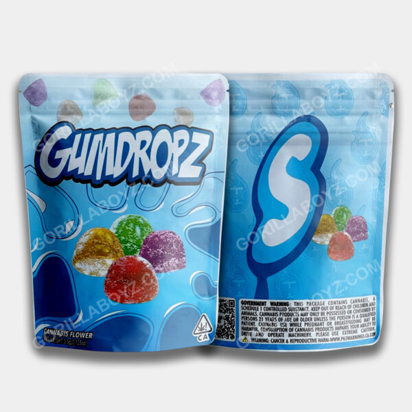Gumdropz mylar bags 3.5 grams