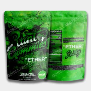 gummies ether mylar bags