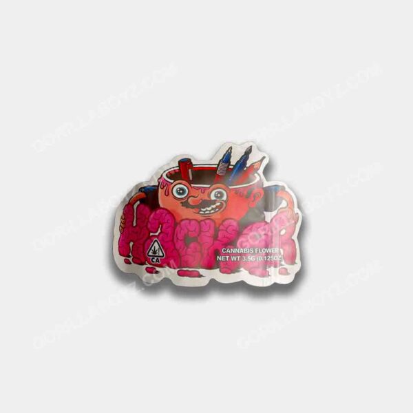 Hacker 3D mylar bags 3.5 grams
