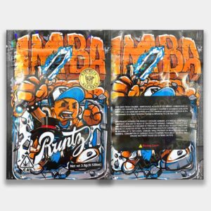 IMBA Runtz holographic 3.5 grams mylar bags