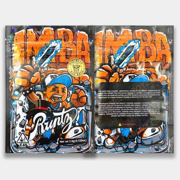 IMBA Runtz holographic 3.5 grams mylar bags