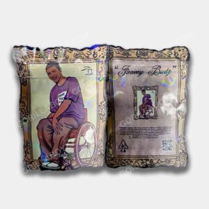 Jimmy Buds holographic 3.5 grams mylar bags