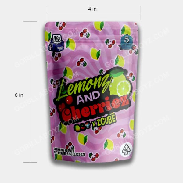 Lemon and Cherriez mylar bags 3.5 grams