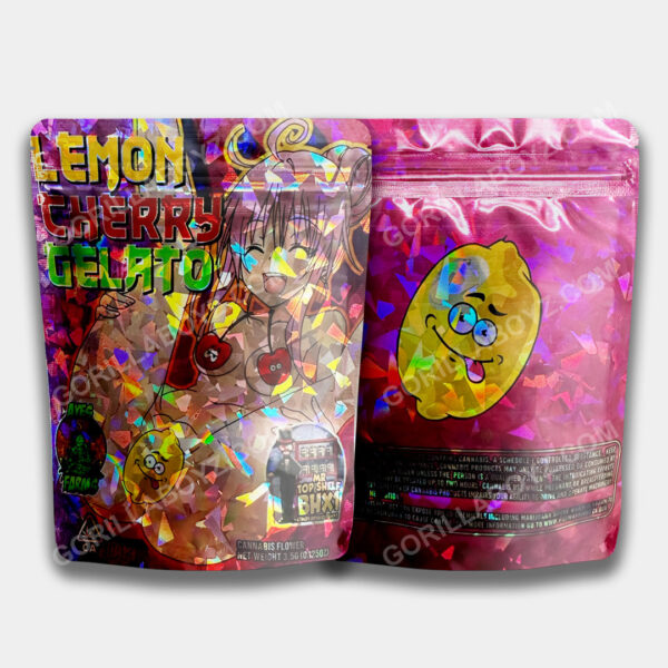Lemon Cherry Gelato mylar bags 3.5 grams