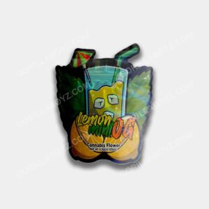 Lemon Mint OG mylar bags 3.5 grams 3D