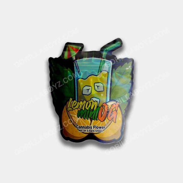 Lemon Mint OG mylar bags 3.5 grams 3D