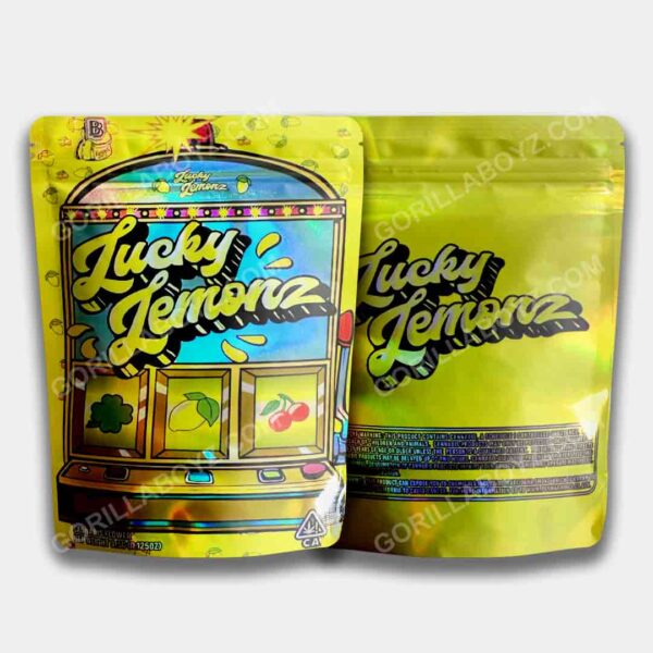 Lucky Lemonz Holographic mylar bags 3.5 grams