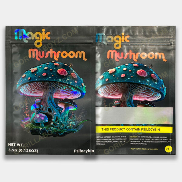 Magic Mashroom Empty black mylar bags