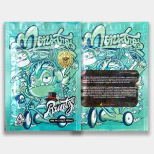 Runtz Monsters holographic mylar bags 3.5 grams