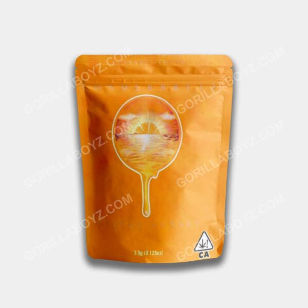 orange sunset mylar bags