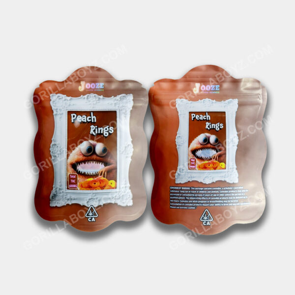 Peach Rings mylar bags 600 mg