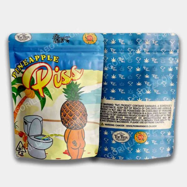 Pineapple Piss mylar bags 3.5 grams