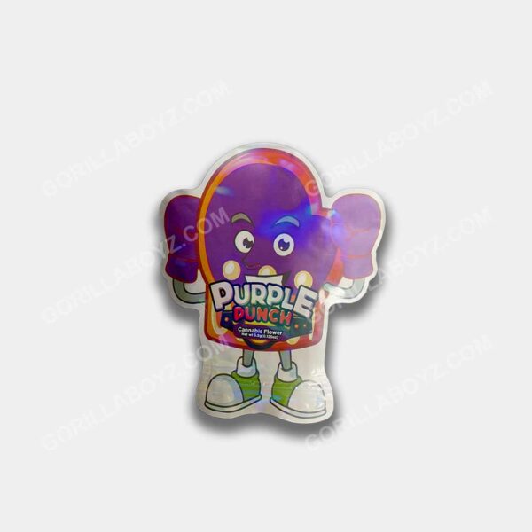 Purple Punch 3D mylar bags 3.5 grams