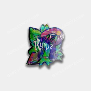 Purple Runtz 3D mylar bags 