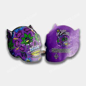 Purp Skull (Purp Invaders) mylar bags 3.5 grams