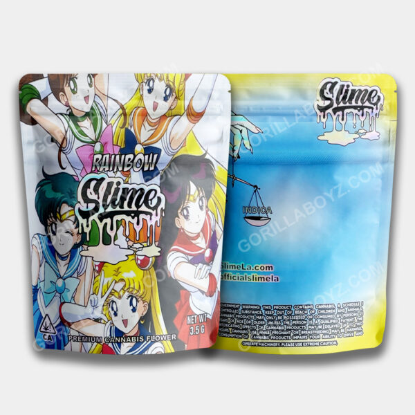 Rainbow Slime mylar bags 3.5 grams