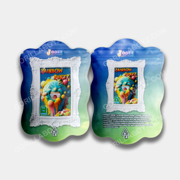 Rainbow Runtz mylar bags 600 mg