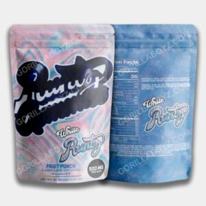 gummies fruit punch mylar bags