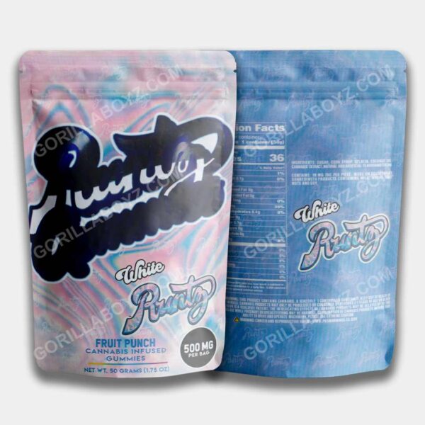 gummies fruit punch mylar bags