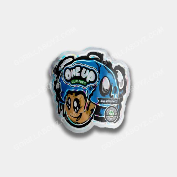 Blue Schnozberry 3D mylar bags 3.5 grams