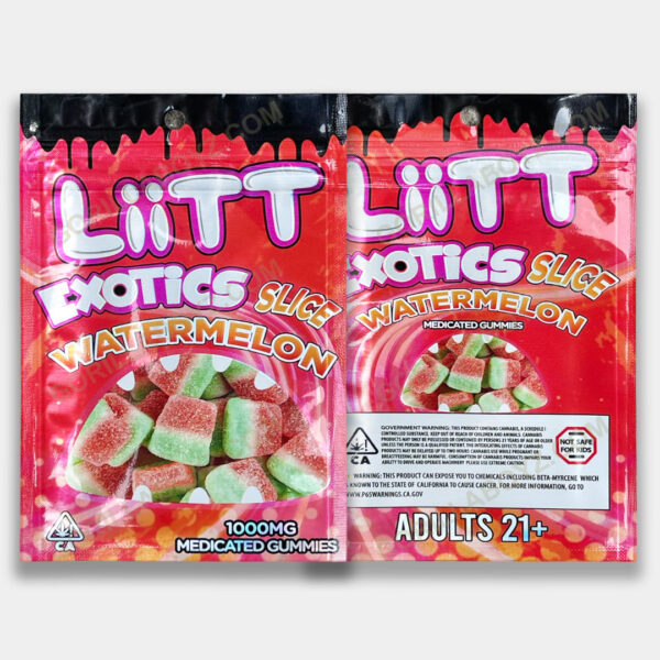 Liit Exotics Slice Watermelon Mylar Bag 1000 MG
