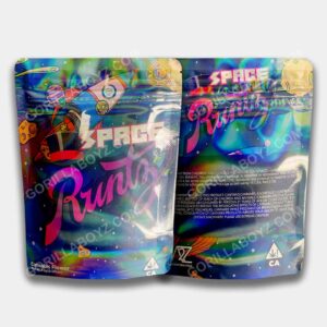 Space Runtz mylar bags 3.5 grams