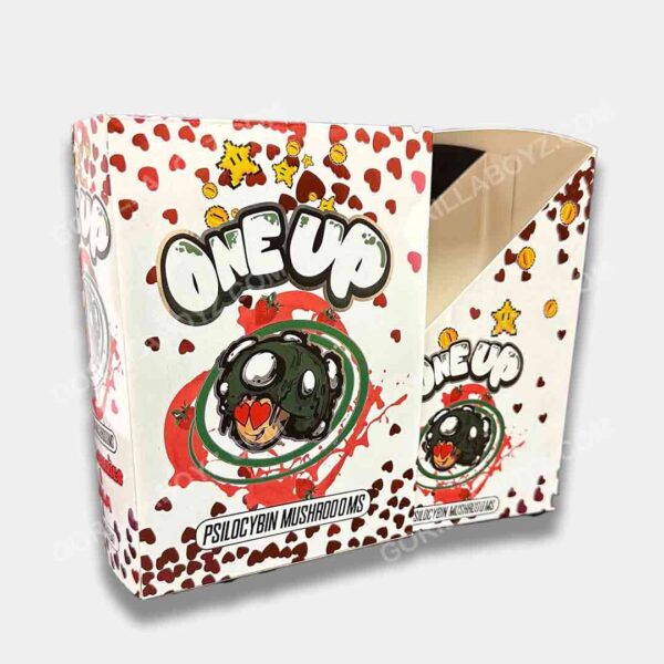 Strawberries & Cream One Up Shrooms Packaging 3.5 Grams