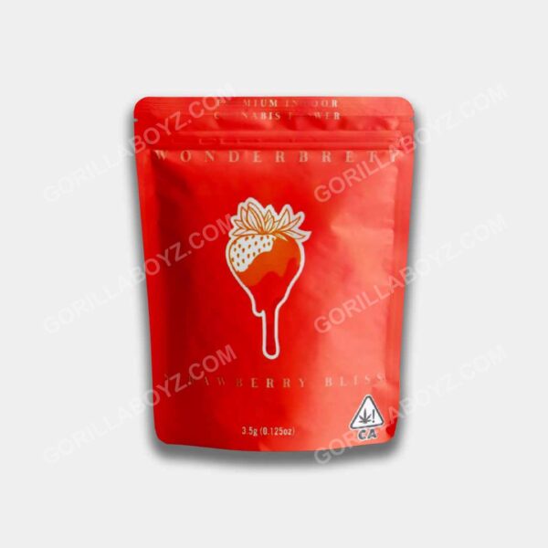 strawberry mylar bags
